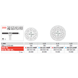 DISCHI 350.524.190 DIAM.HP...